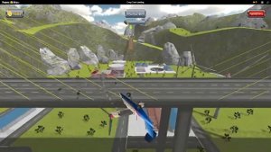 управляю самолётом в игре crazy crash landing
