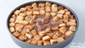 Хлебный пудинг с шоколадом