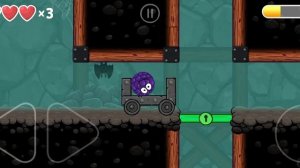 Проходим уровни в Red boll 4 ( подземные ходы ) 7 уровней