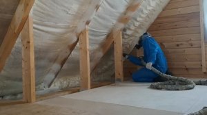 Утепление чердака деревянного дома пенополиуретаном