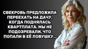 ИСТОРИИ ИЗ ЖИЗНИ: СВЕКРОВЬ ПРЕДЛОЖИЛА ПЕРЕЕХАТЬ НА ДАЧУ, КОГДА ПОДНЯЛАСЬ КВАРТПЛАТА. НО МЫ НЕ