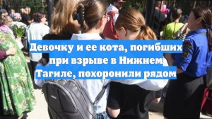 Девочку и ее кота, погибших при взрыве в Нижнем Тагиле, похоронили рядом