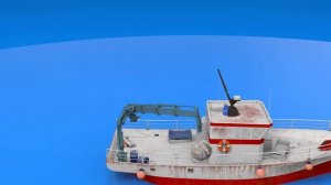 Кран-манипулятор судовой ИМ150: Вылет - 10м, SWL - 1000кг улучшенный аналог Palfinger INMAN IM150