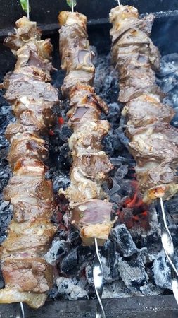Шашлык из говяжий печени...