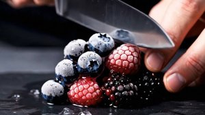 🍏 10 минут умиротворяющего АСМР  ✨ ИИ-нарезка ⚡🔪✨ Замороженные и Стеклянные фрукты