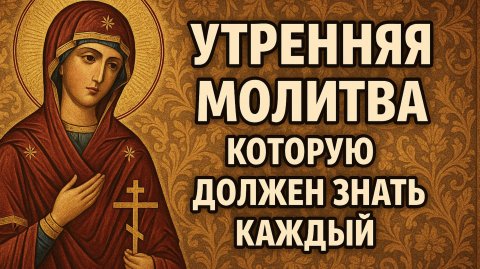 Утренняя молитва которую должен знать КАЖДЫЙ