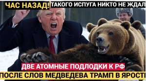 Трамп приказал разместить две ядерные подлодки после высказываний Медведева
