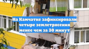 На Камчатке зафиксировали четыре землетрясения менее чем за 30 минут