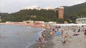 Небуг Туапсинский район сегодня 1 августа 2025. Обстановка на Центральном пляже , море и погода