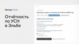 Как в Эльбе вести учёт на УСН