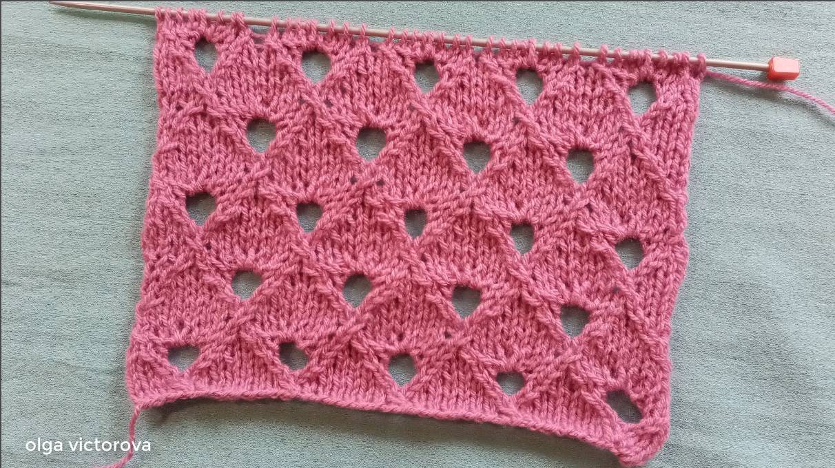 498 АЖУРНЫЙ УЗОР КИТАЙСКИЕ ШАШЕЧКИ Вязание Узоры спицами смотреть онлайн