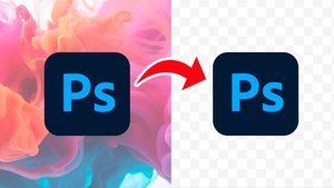 Photoshop удаление фона на лого // Как удалить фон с логотипа