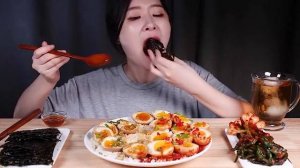 Мукбанг и Mukbang с Вдохновением: Маринованные Яйца и Кимчи! 💛🌶️ Плюс Рецепт