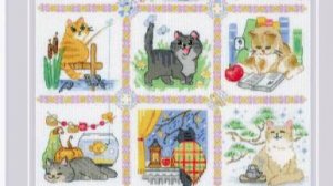 Вышивка крестиком от Риолис "Кошачий календарь" 6