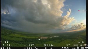 В облаках! Туда и обратно. Crux35 vista.