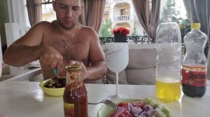 Ужин в гостевом доме 🥗🧆🥂🫓Где в Лазаревском самые вкусные хачапури.