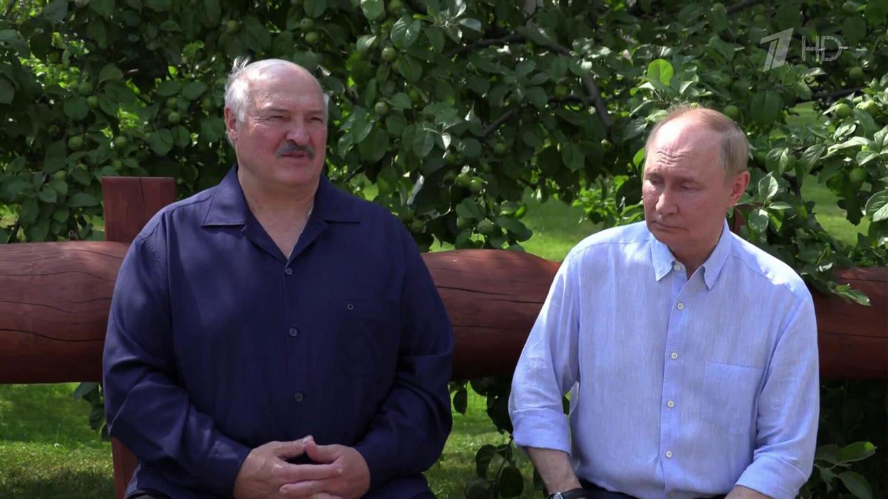 Владимир Путин и Александр Лукашенко на Валааме ответили на вопросы журналистов