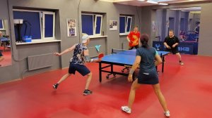 Карпович/Вольская (897) - Ушаков/Мокров (868) 31.07.25 Парный РАНДОМ настольный теннис