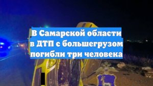В Самарской области в ДТП с большегрузом погибли три человека