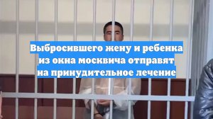 Выбросившего жену и ребенка из окна москвича отправят на принудительное лечение