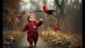 красивая птичка