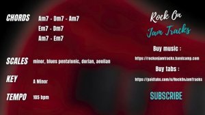 Seductive Groovy Blues Guitar Backing Track In A Minor