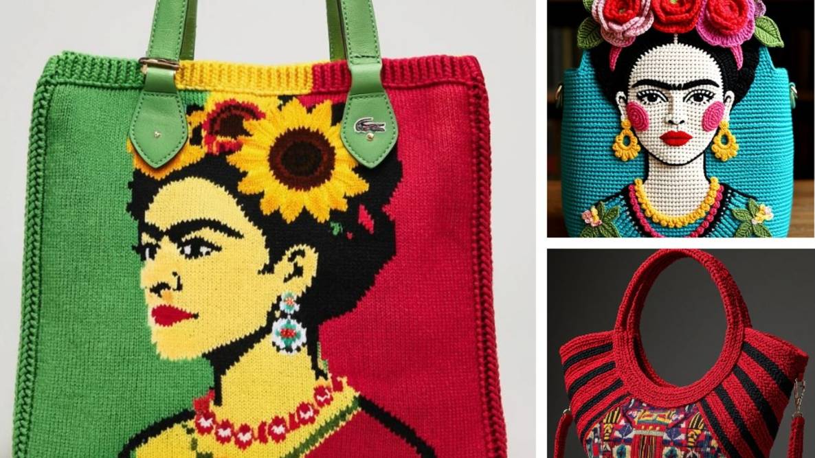 СУМКИ в стиле ФРИДЫ КАЛО от AI. ВЯЗАНИЕ. Подборка №1. смотреть онлайн