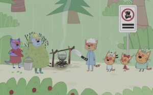 Horror Три кота "Маньяк в лесу"