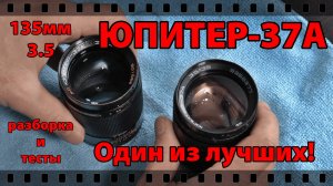 ЭТО НЕ ГРИБОК! ЮПИТЕР-37А 135\ 3.5  - ШИКАРНЫЙ ПОРТРЕТНИК СССР! ПОЛНЫЙ РАЗБОР.