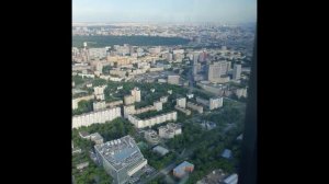 Вид с Останкинской телебашни в сторону "Сокольников"