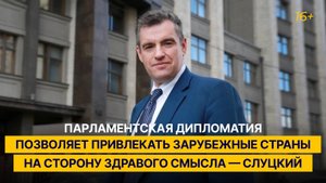 Парламентская дипломатия позволяет привлекать зарубежные страны на сторону здравого смысла — Слуцкий