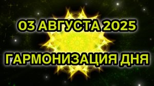 Гармонизация дня 03 августа 2025. Трансформационная Медитация.