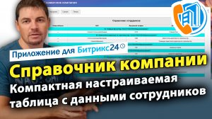 Справочник компании. Приложение для CRM Битрикс24