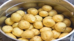 Хрустящая мятая картошка