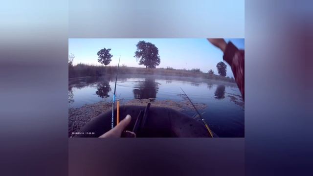 Начала отпуска. День 1-ый. Сегодня с утра порыбачил на небольшом озере👍