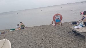 Анапа. Море чистое но прохладное! Пляж Высокий Берег 2 августа 2025