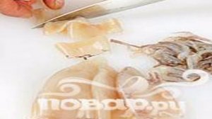 Хрустящие кальмары с рисом