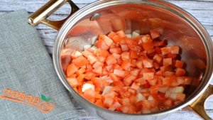 Гречка с помидорами