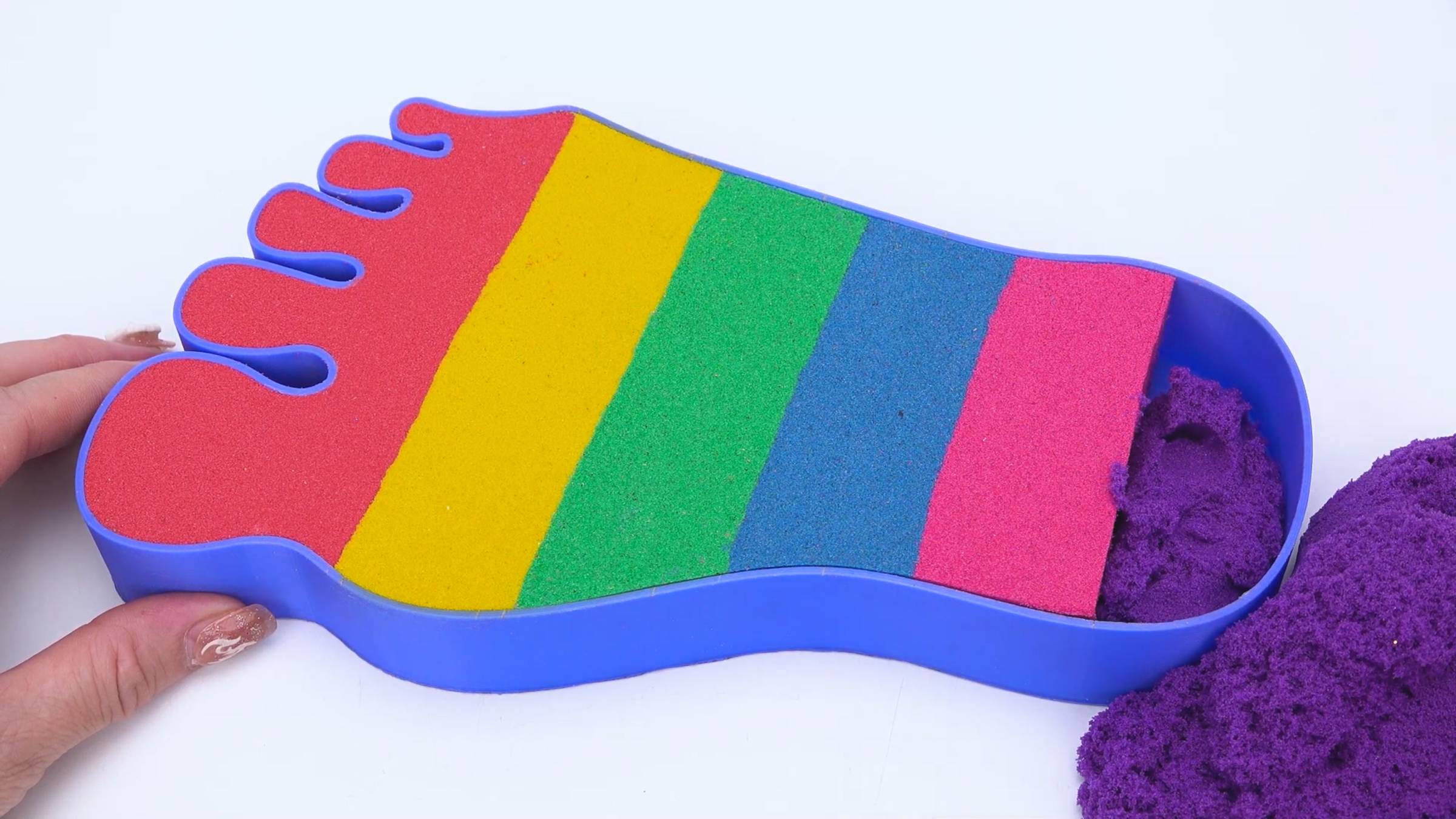 Для малышей мультики АСМР. Кинетический песок. Нога. Развивающие мультики смотреть онлайн