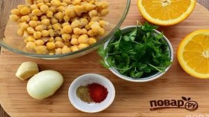 Хумус с апельсиновым соком