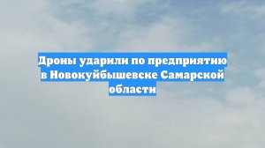 Дроны ударили по предприятию в Новокуйбышевске Самарской области