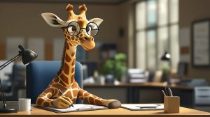 Жирафик-секретарь.Мульт и музыка для малышей