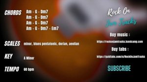 Sad Slow Blues Backing Track For Guitar In A Minor