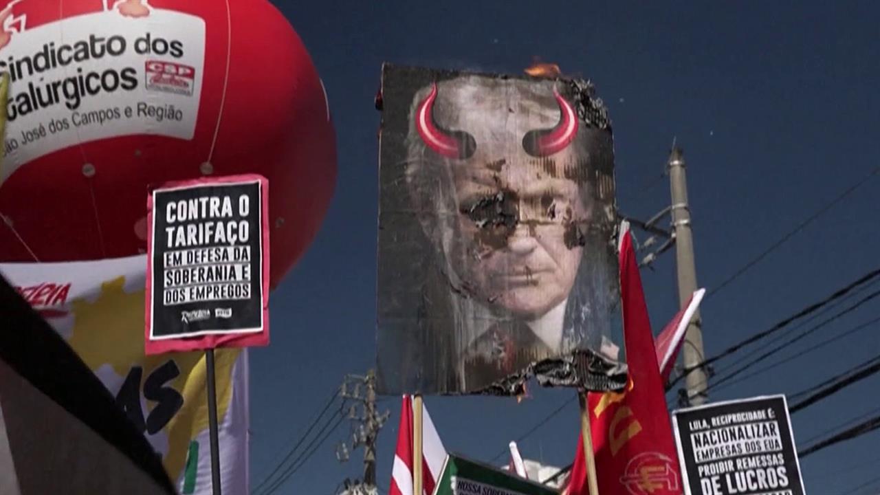 В Бразилии проходят массовые акции протеста из-за новых американских пошлин