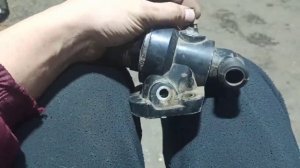 Ремонт корпуса термостата от Форд Транзит. Что делать если отломали штуцер.