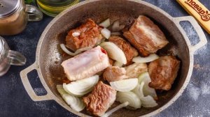 Гречка со свиными ребрышками