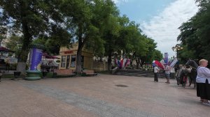 Кисловодск. Летняя прогулка по городу на электроскутере  WHITE SIBERIA ZVER. 1 часть.