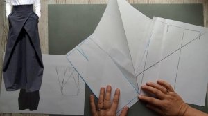 Моделирование. Юбка-ножницы - сложное моделирование. Выкройка № 1481.