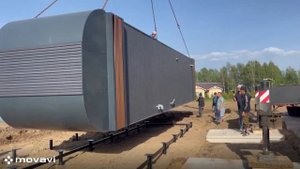 Установка модульного дома