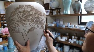 Коллекция процесса изготовления прекраснои керамики